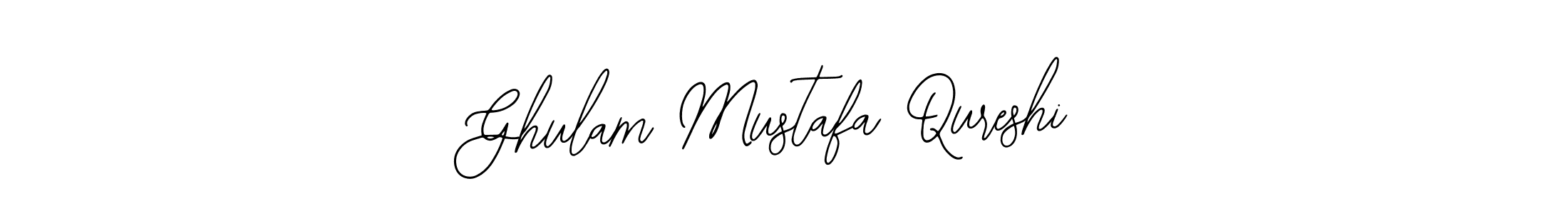 Use a signature maker to create a handwritten signature online. With this signature software, you can design (Bearetta-2O07w) your own signature for name Ghulam Mustafa Qureshi. Ghulam Mustafa Qureshi signature style 12 images and pictures png