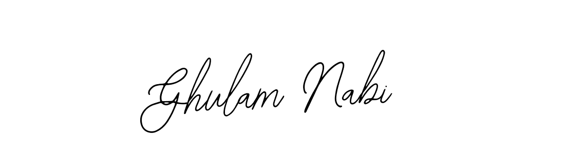 How to Draw Ghulam Nabi signature style? Bearetta-2O07w is a latest design signature styles for name Ghulam Nabi. Ghulam Nabi signature style 12 images and pictures png