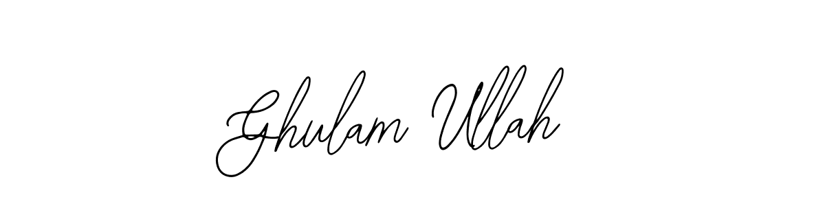 if you are searching for the best signature style for your name Ghulam Ullah. so please give up your signature search. here we have designed multiple signature styles  using Bearetta-2O07w. Ghulam Ullah signature style 12 images and pictures png