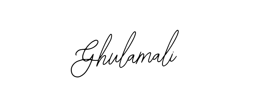 if you are searching for the best signature style for your name Ghulamali. so please give up your signature search. here we have designed multiple signature styles  using Bearetta-2O07w. Ghulamali signature style 12 images and pictures png