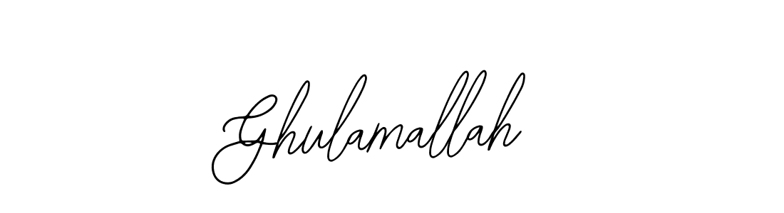 Create a beautiful signature design for name Ghulamallah. With this signature (Bearetta-2O07w) fonts, you can make a handwritten signature for free. Ghulamallah signature style 12 images and pictures png
