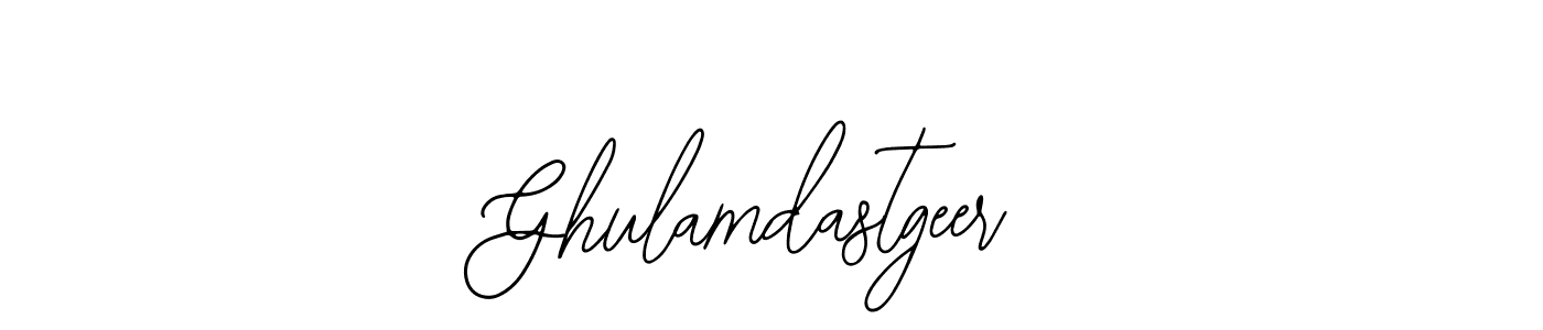 How to make Ghulamdastgeer name signature. Use Bearetta-2O07w style for creating short signs online. This is the latest handwritten sign. Ghulamdastgeer signature style 12 images and pictures png