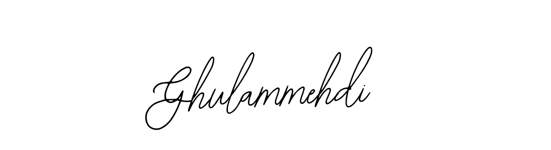 How to make Ghulammehdi signature? Bearetta-2O07w is a professional autograph style. Create handwritten signature for Ghulammehdi name. Ghulammehdi signature style 12 images and pictures png