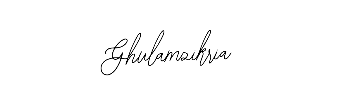 Use a signature maker to create a handwritten signature online. With this signature software, you can design (Bearetta-2O07w) your own signature for name Ghulamzikria. Ghulamzikria signature style 12 images and pictures png