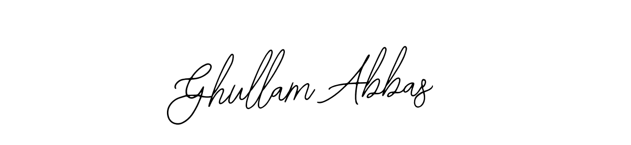 Use a signature maker to create a handwritten signature online. With this signature software, you can design (Bearetta-2O07w) your own signature for name Ghullam Abbas. Ghullam Abbas signature style 12 images and pictures png