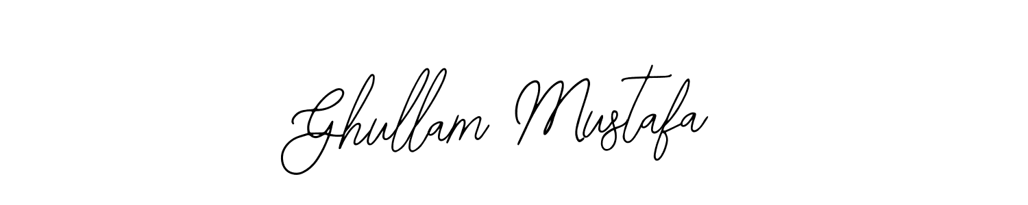 Create a beautiful signature design for name Ghullam Mustafa. With this signature (Bearetta-2O07w) fonts, you can make a handwritten signature for free. Ghullam Mustafa signature style 12 images and pictures png