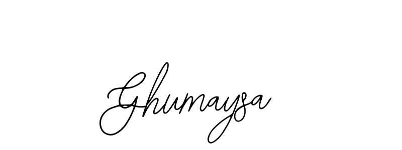 How to make Ghumaysa signature? Bearetta-2O07w is a professional autograph style. Create handwritten signature for Ghumaysa name. Ghumaysa signature style 12 images and pictures png