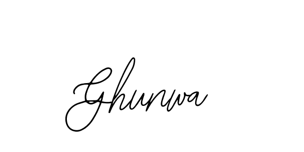 Use a signature maker to create a handwritten signature online. With this signature software, you can design (Bearetta-2O07w) your own signature for name Ghunwa. Ghunwa signature style 12 images and pictures png