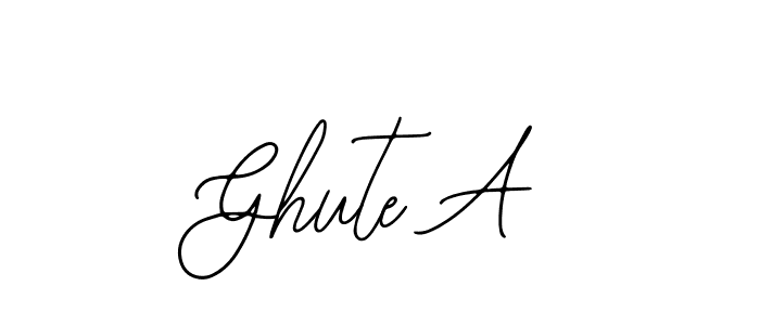Make a short Ghute A signature style. Manage your documents anywhere anytime using Bearetta-2O07w. Create and add eSignatures, submit forms, share and send files easily. Ghute A signature style 12 images and pictures png