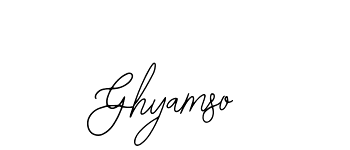 It looks lik you need a new signature style for name Ghyamso. Design unique handwritten (Bearetta-2O07w) signature with our free signature maker in just a few clicks. Ghyamso signature style 12 images and pictures png