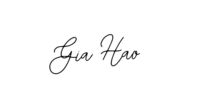 The best way (Bearetta-2O07w) to make a short signature is to pick only two or three words in your name. The name Gia Hao include a total of six letters. For converting this name. Gia Hao signature style 12 images and pictures png