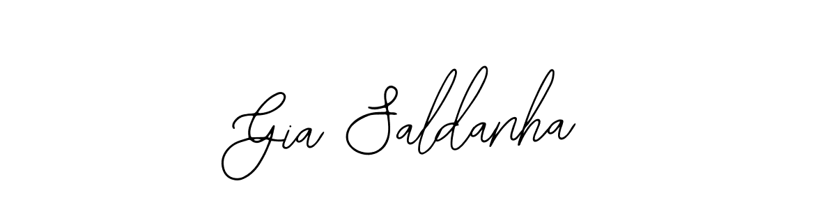 Make a short Gia Saldanha signature style. Manage your documents anywhere anytime using Bearetta-2O07w. Create and add eSignatures, submit forms, share and send files easily. Gia Saldanha signature style 12 images and pictures png