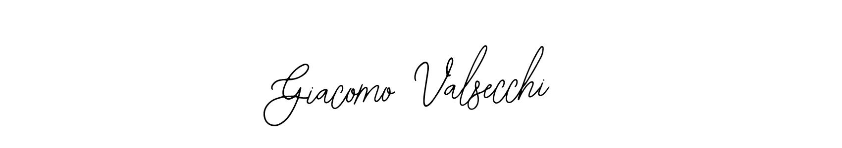 You should practise on your own different ways (Bearetta-2O07w) to write your name (Giacomo Valsecchi) in signature. don't let someone else do it for you. Giacomo Valsecchi signature style 12 images and pictures png