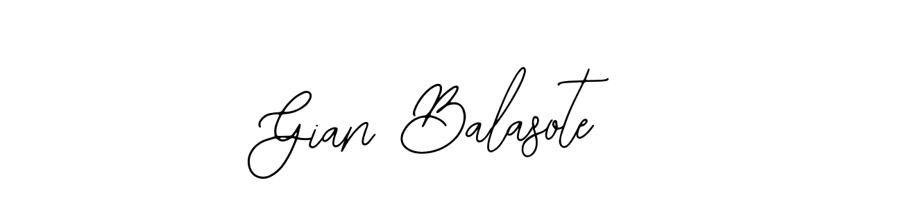 It looks lik you need a new signature style for name Gian Balasote. Design unique handwritten (Bearetta-2O07w) signature with our free signature maker in just a few clicks. Gian Balasote signature style 12 images and pictures png