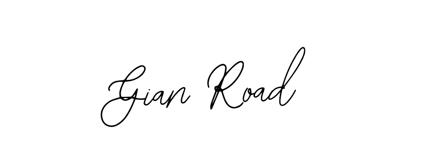 Use a signature maker to create a handwritten signature online. With this signature software, you can design (Bearetta-2O07w) your own signature for name Gian Road. Gian Road signature style 12 images and pictures png