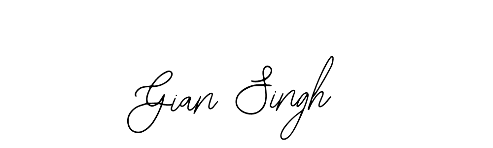 You should practise on your own different ways (Bearetta-2O07w) to write your name (Gian Singh) in signature. don't let someone else do it for you. Gian Singh signature style 12 images and pictures png