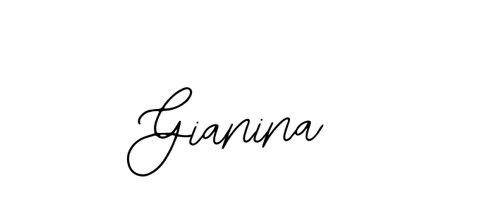 How to make Gianina name signature. Use Bearetta-2O07w style for creating short signs online. This is the latest handwritten sign. Gianina signature style 12 images and pictures png