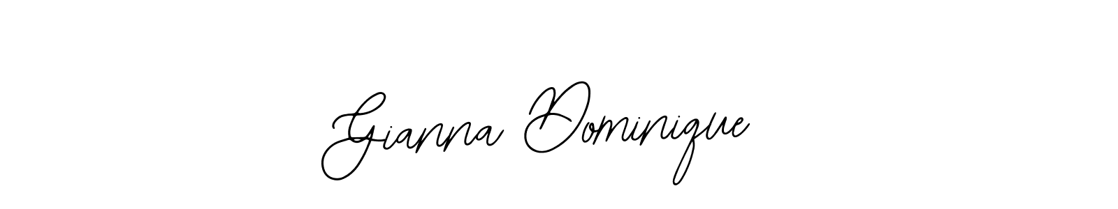 You should practise on your own different ways (Bearetta-2O07w) to write your name (Gianna Dominique) in signature. don't let someone else do it for you. Gianna Dominique signature style 12 images and pictures png