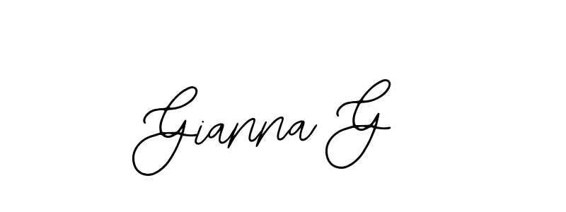 Make a short Gianna G signature style. Manage your documents anywhere anytime using Bearetta-2O07w. Create and add eSignatures, submit forms, share and send files easily. Gianna G signature style 12 images and pictures png