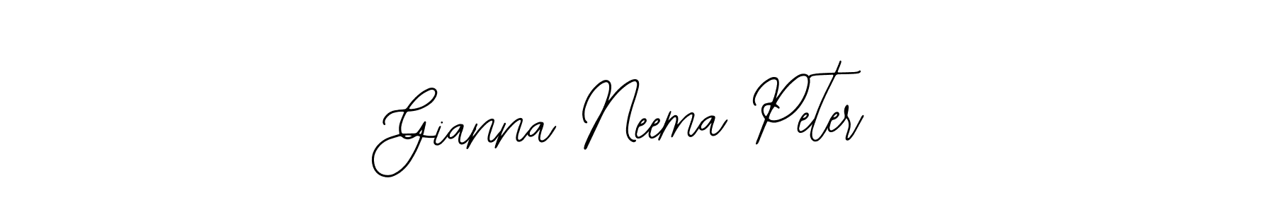 Make a short Gianna Neema Peter signature style. Manage your documents anywhere anytime using Bearetta-2O07w. Create and add eSignatures, submit forms, share and send files easily. Gianna Neema Peter signature style 12 images and pictures png