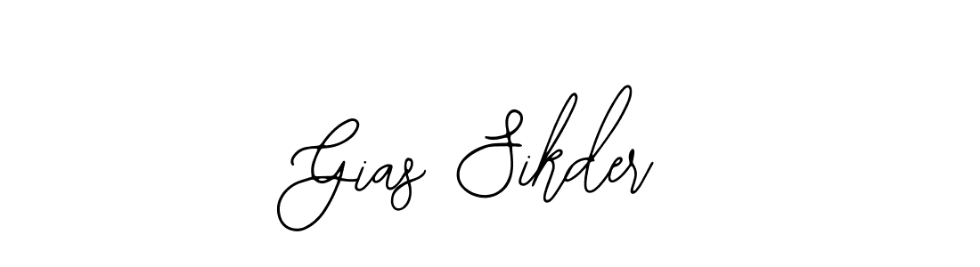 The best way (Bearetta-2O07w) to make a short signature is to pick only two or three words in your name. The name Gias Sikder include a total of six letters. For converting this name. Gias Sikder signature style 12 images and pictures png