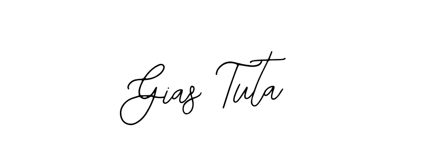 Use a signature maker to create a handwritten signature online. With this signature software, you can design (Bearetta-2O07w) your own signature for name Gias Tuta. Gias Tuta signature style 12 images and pictures png