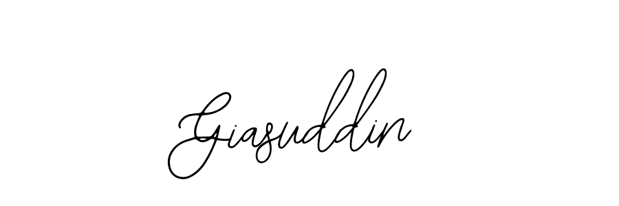 How to make Giasuddin signature? Bearetta-2O07w is a professional autograph style. Create handwritten signature for Giasuddin name. Giasuddin signature style 12 images and pictures png