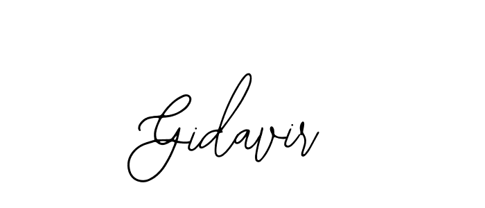Gidavir stylish signature style. Best Handwritten Sign (Bearetta-2O07w) for my name. Handwritten Signature Collection Ideas for my name Gidavir. Gidavir signature style 12 images and pictures png