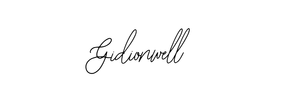 Similarly Bearetta-2O07w is the best handwritten signature design. Signature creator online .You can use it as an online autograph creator for name Gidionwell. Gidionwell signature style 12 images and pictures png