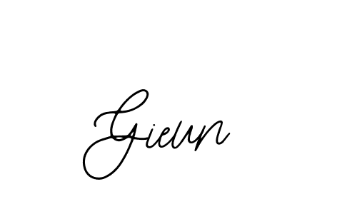 You should practise on your own different ways (Bearetta-2O07w) to write your name (Gieun) in signature. don't let someone else do it for you. Gieun signature style 12 images and pictures png
