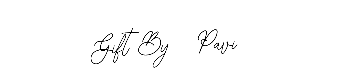 How to make Gift By   Pavi signature? Bearetta-2O07w is a professional autograph style. Create handwritten signature for Gift By   Pavi name. Gift By   Pavi signature style 12 images and pictures png