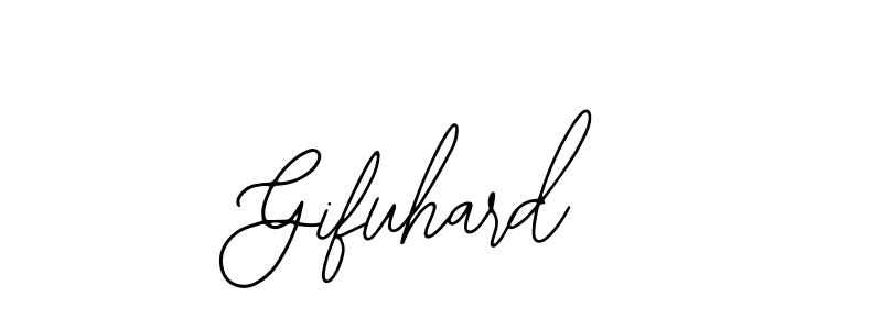 Design your own signature with our free online signature maker. With this signature software, you can create a handwritten (Bearetta-2O07w) signature for name Gifuhard. Gifuhard signature style 12 images and pictures png