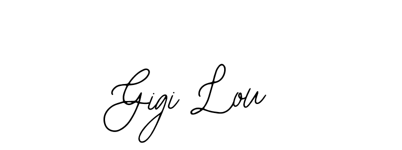 Design your own signature with our free online signature maker. With this signature software, you can create a handwritten (Bearetta-2O07w) signature for name Gigi Lou. Gigi Lou signature style 12 images and pictures png