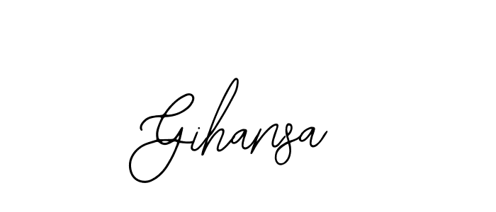 Make a beautiful signature design for name Gihansa. Use this online signature maker to create a handwritten signature for free. Gihansa signature style 12 images and pictures png