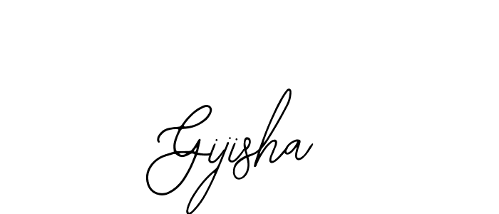How to make Gijisha name signature. Use Bearetta-2O07w style for creating short signs online. This is the latest handwritten sign. Gijisha signature style 12 images and pictures png