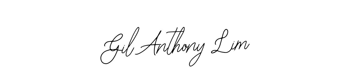 Design your own signature with our free online signature maker. With this signature software, you can create a handwritten (Bearetta-2O07w) signature for name Gil Anthony Lim. Gil Anthony Lim signature style 12 images and pictures png