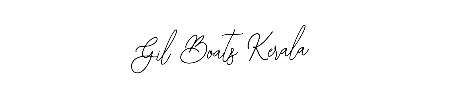 Create a beautiful signature design for name Gil Boats Kerala. With this signature (Bearetta-2O07w) fonts, you can make a handwritten signature for free. Gil Boats Kerala signature style 12 images and pictures png