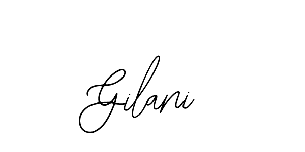 Use a signature maker to create a handwritten signature online. With this signature software, you can design (Bearetta-2O07w) your own signature for name Gilani. Gilani signature style 12 images and pictures png