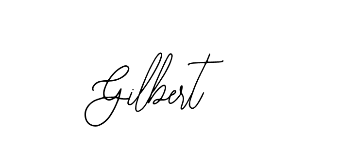 Use a signature maker to create a handwritten signature online. With this signature software, you can design (Bearetta-2O07w) your own signature for name Gilbert. Gilbert signature style 12 images and pictures png