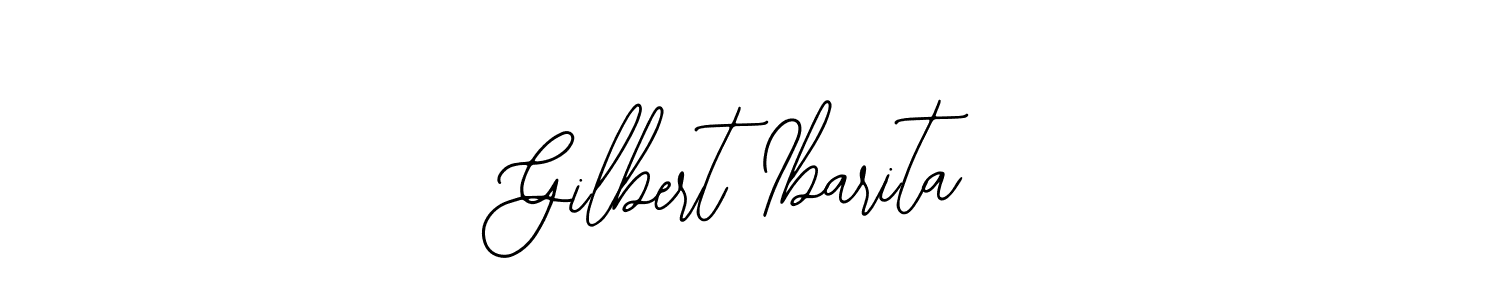 Use a signature maker to create a handwritten signature online. With this signature software, you can design (Bearetta-2O07w) your own signature for name Gilbert Ibarita. Gilbert Ibarita signature style 12 images and pictures png