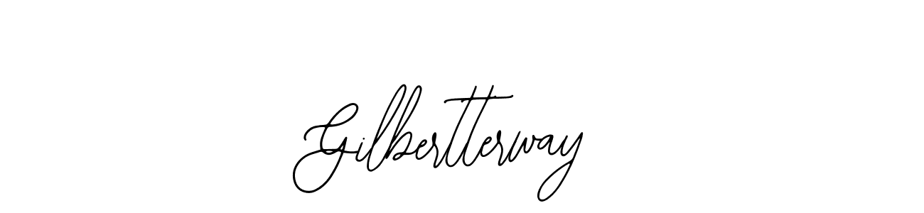 How to make Gilbertterway name signature. Use Bearetta-2O07w style for creating short signs online. This is the latest handwritten sign. Gilbertterway signature style 12 images and pictures png