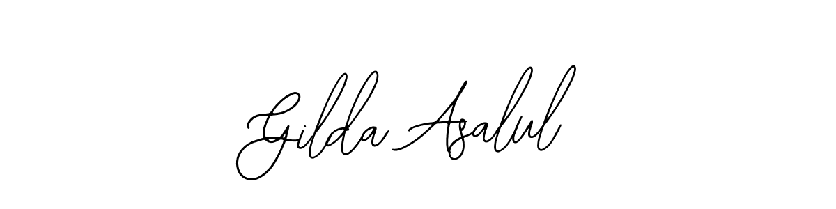 Similarly Bearetta-2O07w is the best handwritten signature design. Signature creator online .You can use it as an online autograph creator for name Gilda Asalul. Gilda Asalul signature style 12 images and pictures png