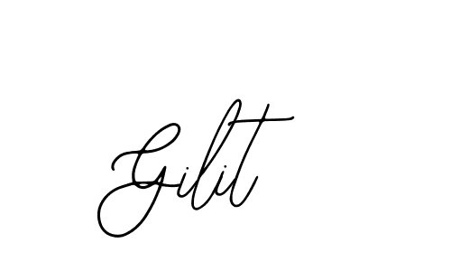 Use a signature maker to create a handwritten signature online. With this signature software, you can design (Bearetta-2O07w) your own signature for name Gilit. Gilit signature style 12 images and pictures png