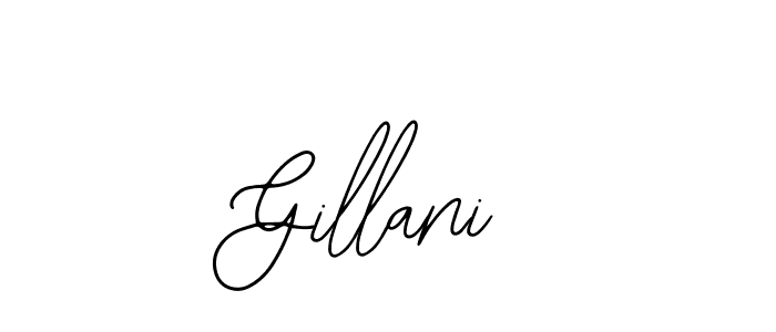 Make a beautiful signature design for name Gillani. Use this online signature maker to create a handwritten signature for free. Gillani signature style 12 images and pictures png