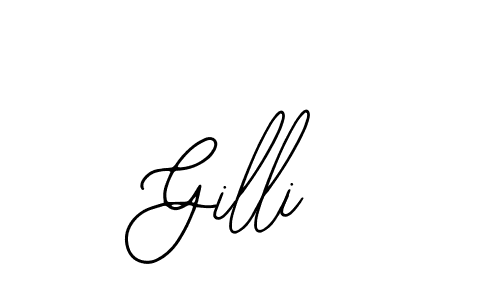 How to make Gilli signature? Bearetta-2O07w is a professional autograph style. Create handwritten signature for Gilli name. Gilli signature style 12 images and pictures png