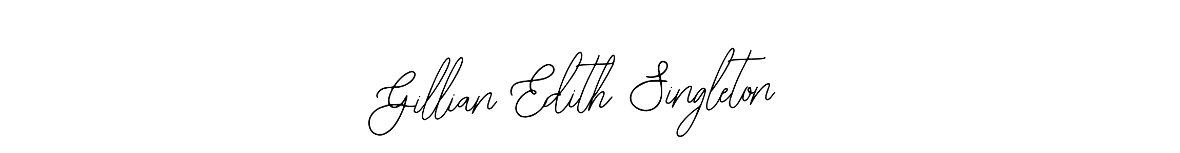 How to make Gillian Edith Singleton signature? Bearetta-2O07w is a professional autograph style. Create handwritten signature for Gillian Edith Singleton name. Gillian Edith Singleton signature style 12 images and pictures png