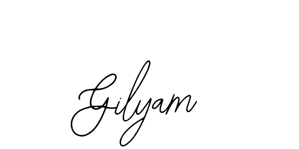 You should practise on your own different ways (Bearetta-2O07w) to write your name (Gilyam) in signature. don't let someone else do it for you. Gilyam signature style 12 images and pictures png