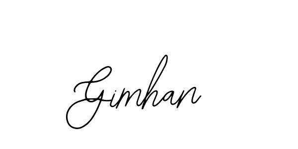 The best way (Bearetta-2O07w) to make a short signature is to pick only two or three words in your name. The name Gimhan include a total of six letters. For converting this name. Gimhan signature style 12 images and pictures png