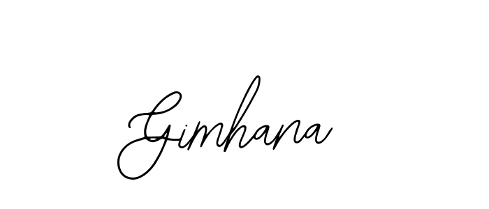 Gimhana stylish signature style. Best Handwritten Sign (Bearetta-2O07w) for my name. Handwritten Signature Collection Ideas for my name Gimhana. Gimhana signature style 12 images and pictures png
