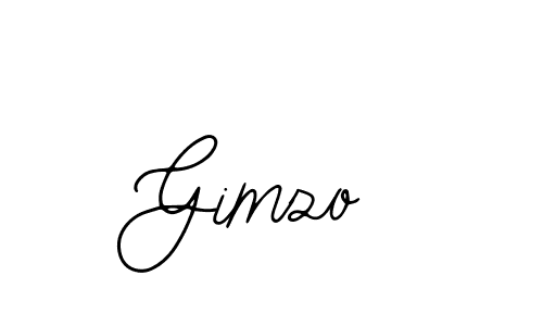 How to make Gimzo name signature. Use Bearetta-2O07w style for creating short signs online. This is the latest handwritten sign. Gimzo signature style 12 images and pictures png